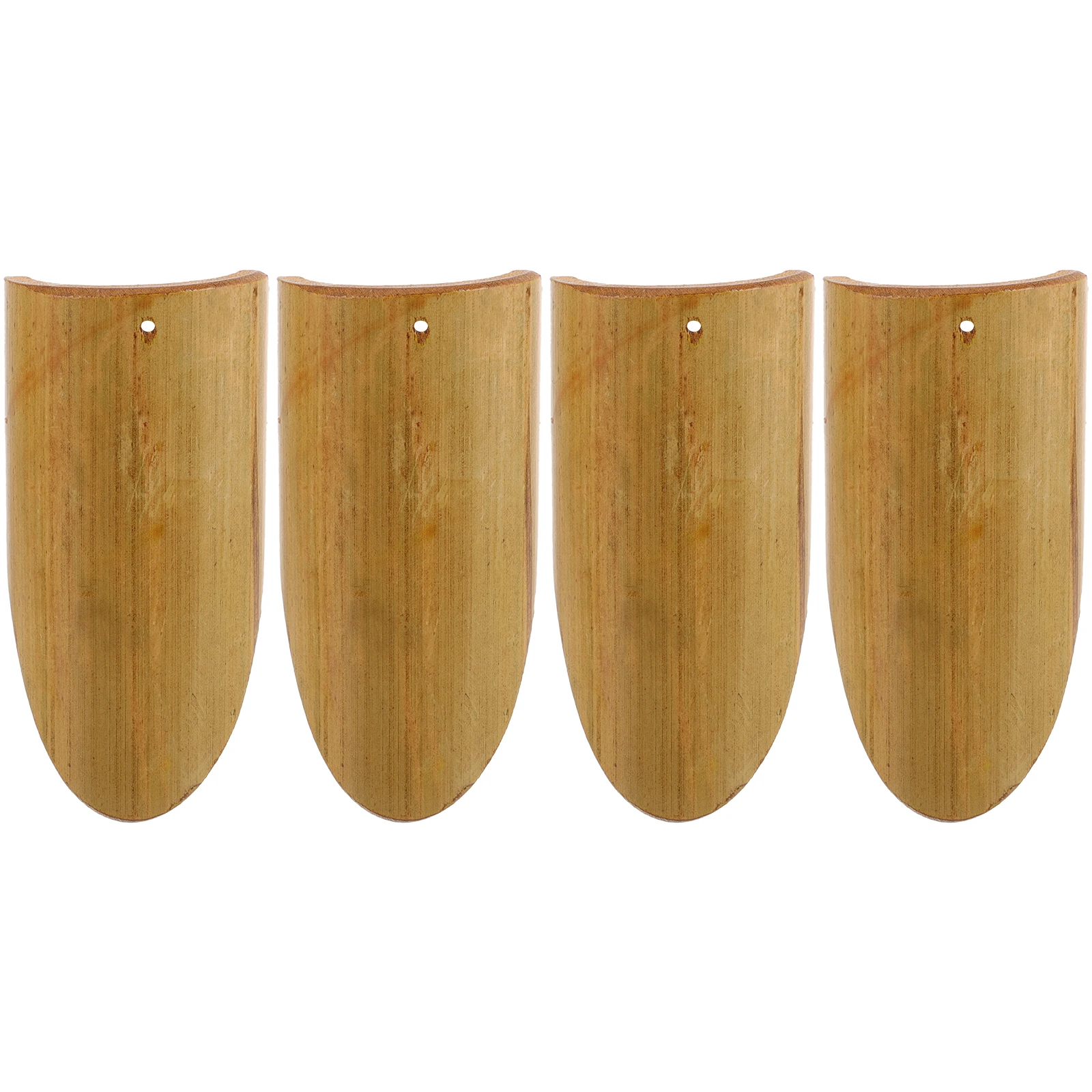 

4 Pcs Bamboo Wind Chime Pendant DIY Craft Garden Home Decor Outdoor Accessories Bamboo Piece Pendent Windchime Making Material