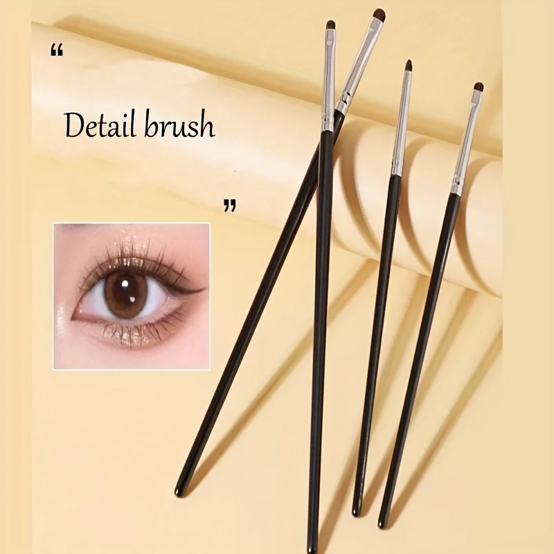 Kleine Hoek Nauwkeurige Detail Oogschaduw Borstel Zacht Paardenhaar Ooglid Markeerstift Liggende Zijderups Make-Up Kwasten Ogen Make Up Gereedschap