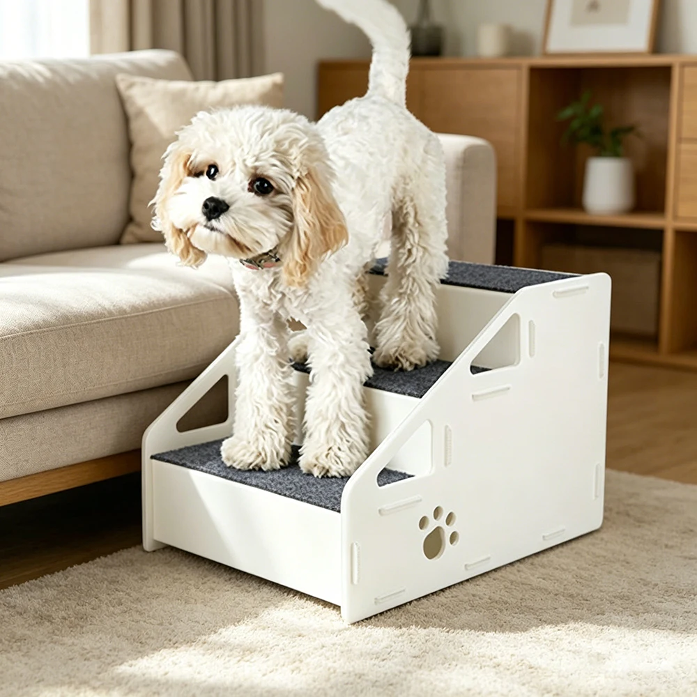 Escalera rampa antideslizante para gatos y perros mayores, pequeños - imagen 2