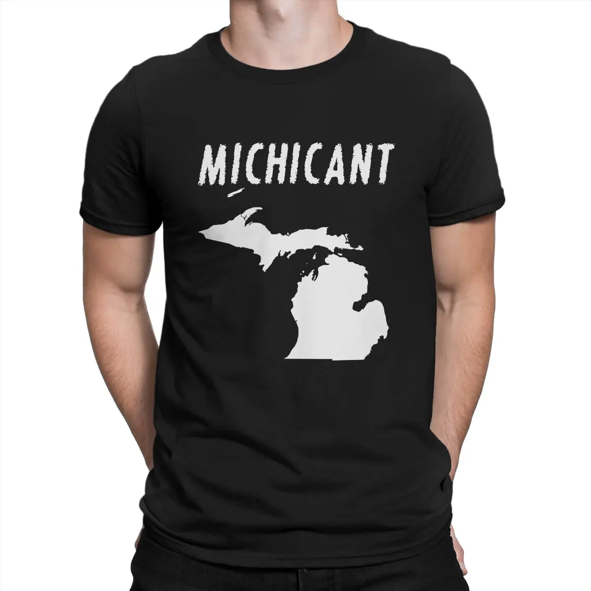 Michicant T Shirts Men's  Cotton Funny T-Shirts Crew Neck B-Bon Ivers Tees Short Sleeve Clothes Birthday Present