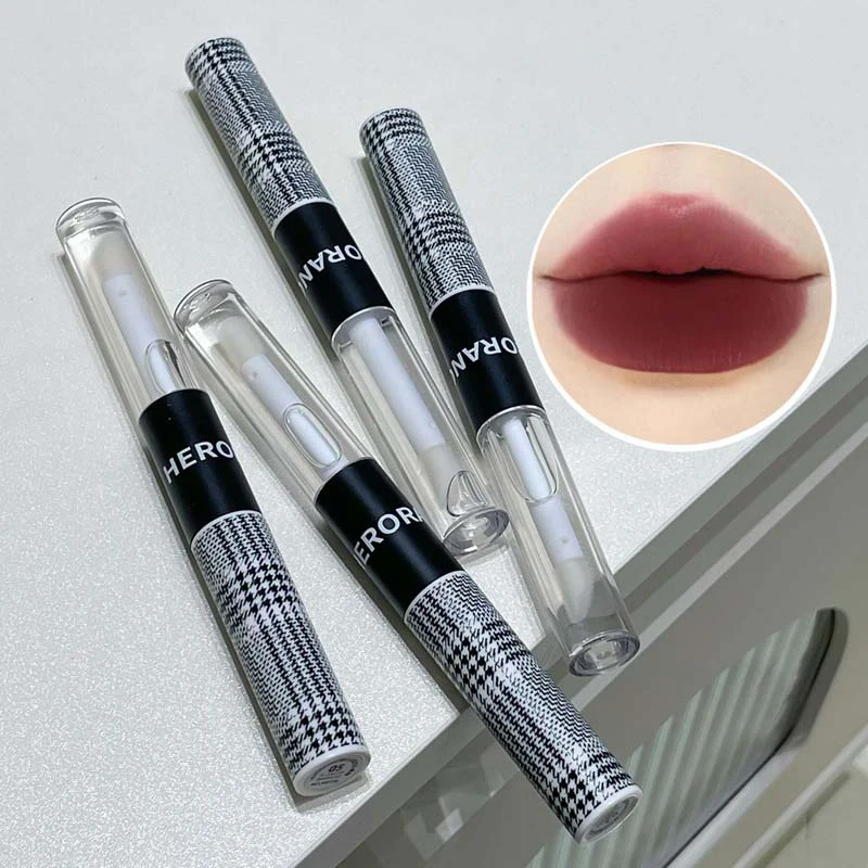 HERORANGE Dual-Ended Lip Tint - Mat en glanzend, opvullend, langdurig, mengbaar pigment