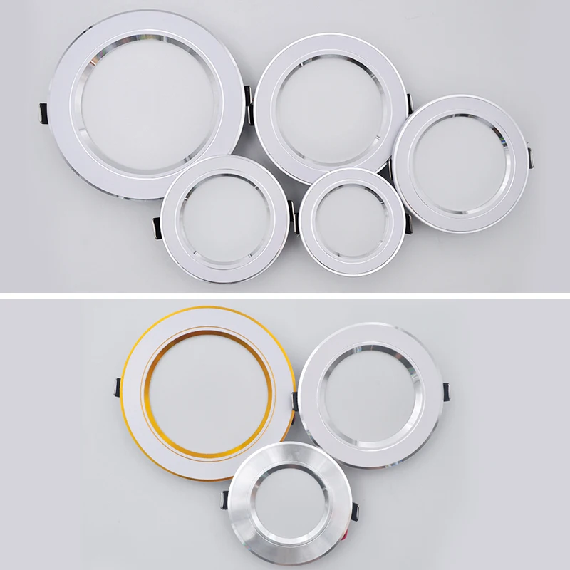 Kaguyahime 2pcs LED Spotlight Downlight 3W 5W 9W 15W 18W Ultra Thin Round Recessed Panel Lamp AC 220V 230V 240V LED Spot Light