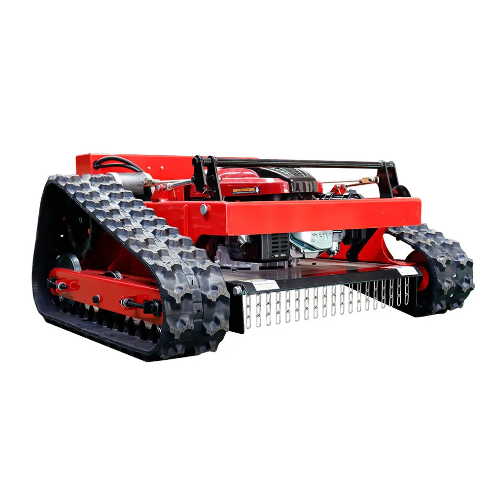 Grass Cutting Machine Ce Approve High Quality Crawler Cutter For Agriculture Electric Premium Remote Control Lawn Mower Custom