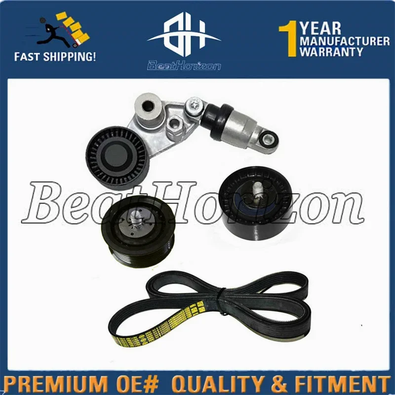 

Engine Serpentine Drive Fan Belt Tensioner Kit Set For Ssangyong Rexton2 Kyron Rodius Actyon