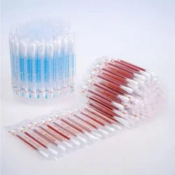 100pcs Descartável Iodo Swab Desinfetado Cotonetes De Algodão De Emergência Feridas Limpas Cuidados Duplo Cabeça Esterilização Vara Casa Exterior