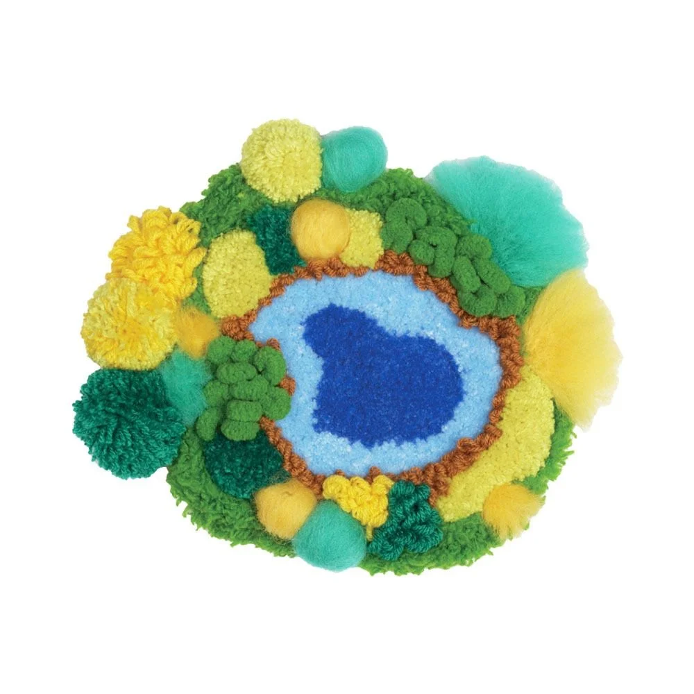 (حزمة المواد فقط) حزمة المواد المصنوعة يدويًا لسجاد الطحلب هدية مصنوعة يدويًا سجادة محلية الصنع لغرفة النوم وغرفة المعيشة بجانب السرير #4