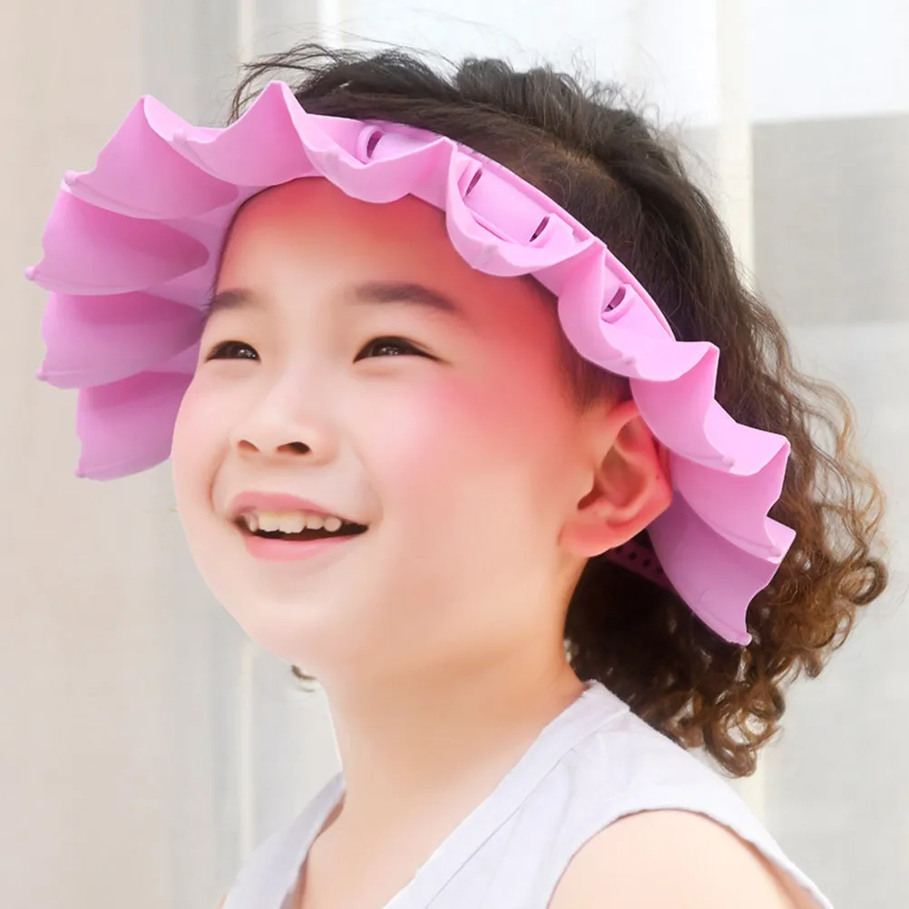 Shower Cap for Kids Hat Baby Toddler Bath Visor Washing Hair Children Shield Shampoo