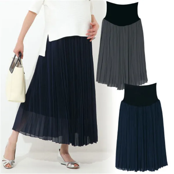 maternity-pleated-skirt-fashionable-length-to-ankle-suitable-for-pregnancy-and-postpartum-outgoing-half-skirt-spring-summer