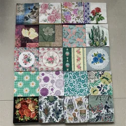 Decoupage table paper napkins elegant tissue vintage towel flower butterfly fruit birthday wedding party home beautiful decor 20