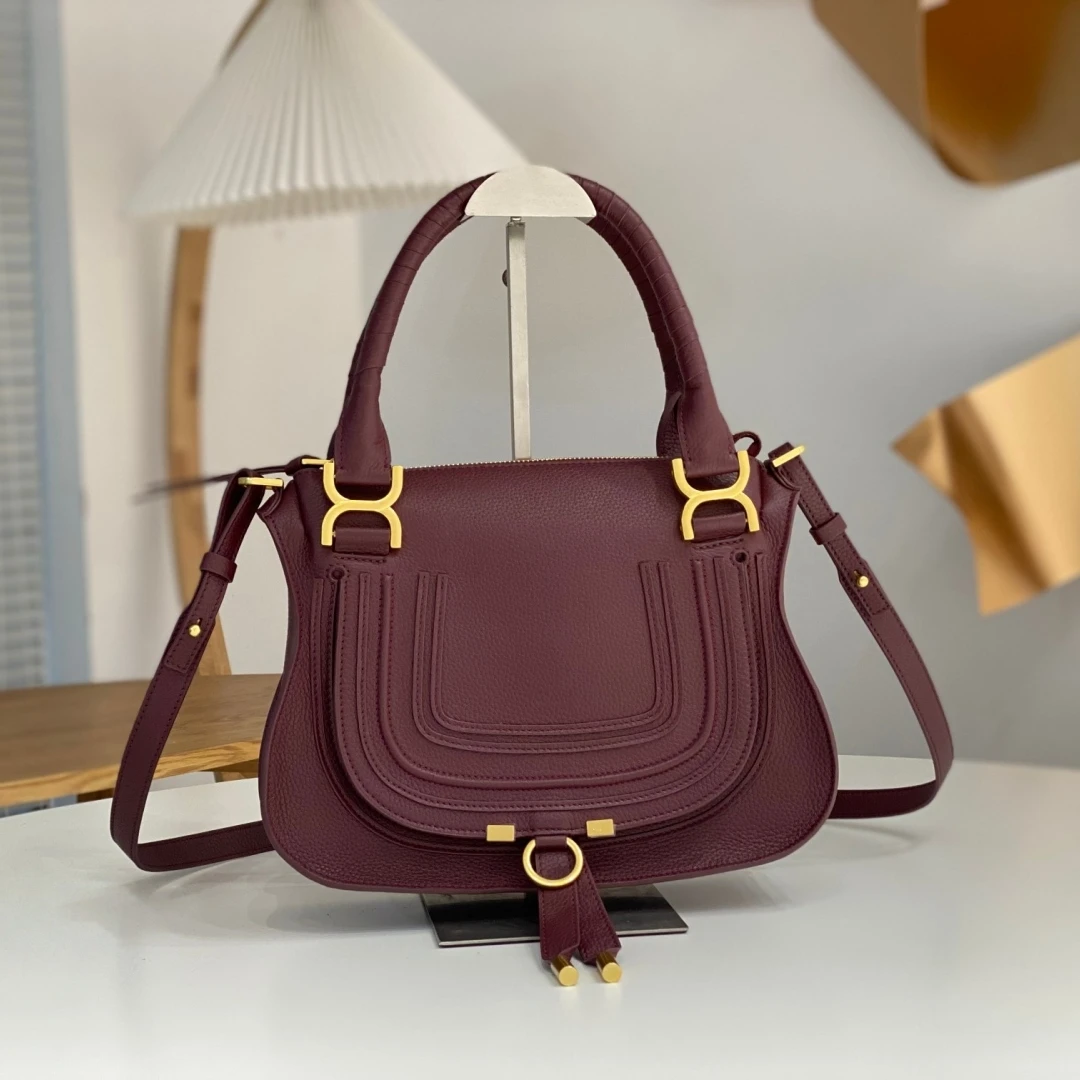 Hochwertige Echte Leder-Satteltasche Vintage Rindsleder Umhängetasche Große Kapazität Retro Handtasche Umhängetasche für Damen