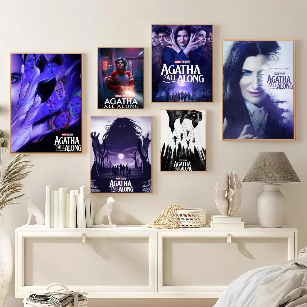 Drama Agatha All Along Poster Prints Wall Painting Bedroom Living Room Decoration Office Small