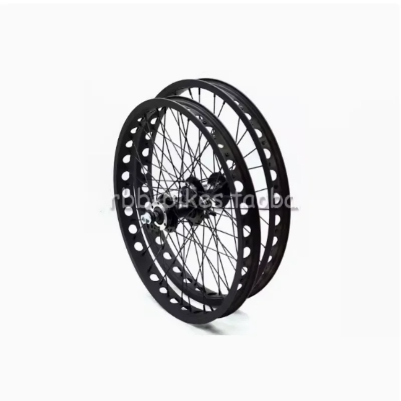 

Single-Layer Round Hole Rim and Front and Rear Bearing Disc Brake Hub Wheel Set, Climbing Bicycle, 20 Inch, 19 Inch