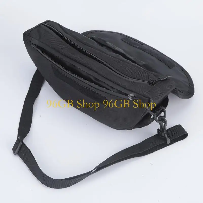 96GB Flexible Motorcycle Handlebar Bag with Clear Zippered Navigation Storage for Route Checks, Short Trips, and Daily