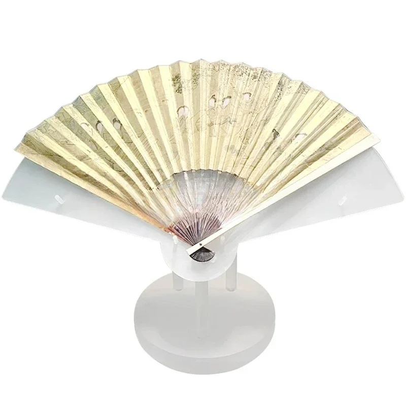 Acrylic fan display stand Museum display stand bottom bracket