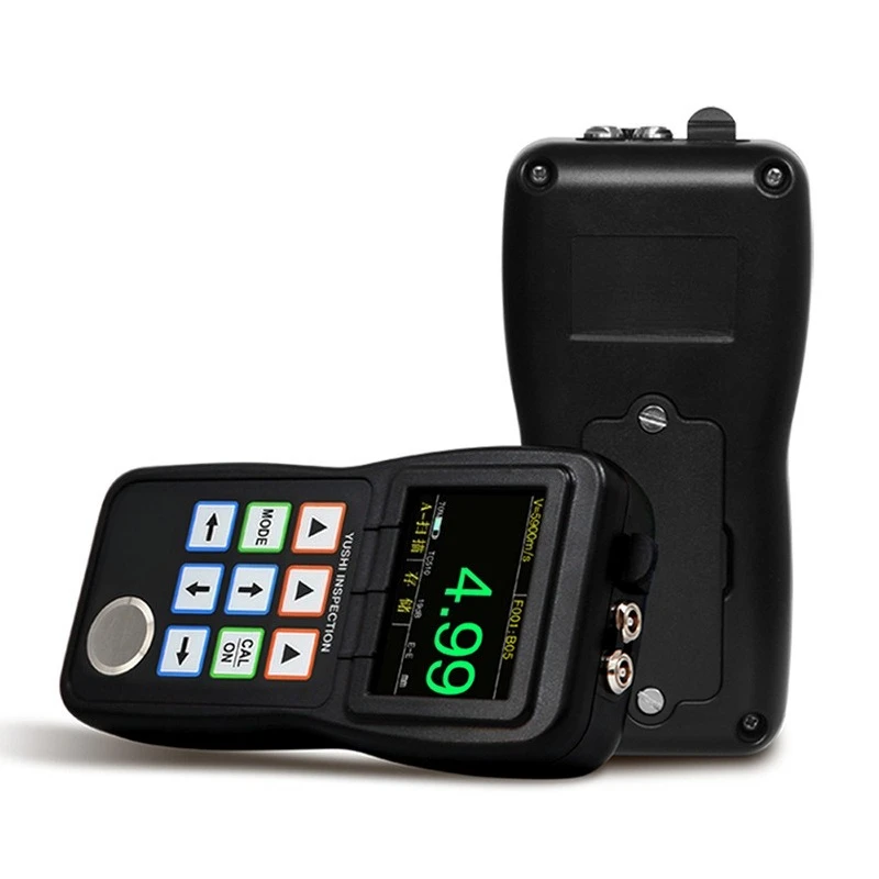 Color screen ultrasonic thickness gauge thin steel plate detector high-precision construction acceptance