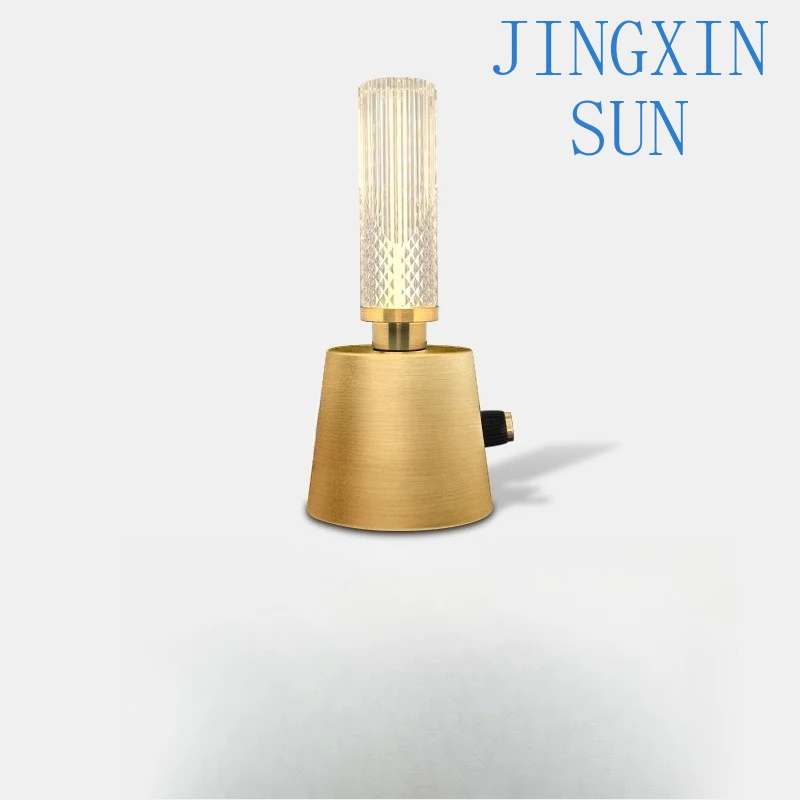 Golden luxury camping atmosphere light household desk lamp pony  outdoor lighting lantern portable lamp camping lamp