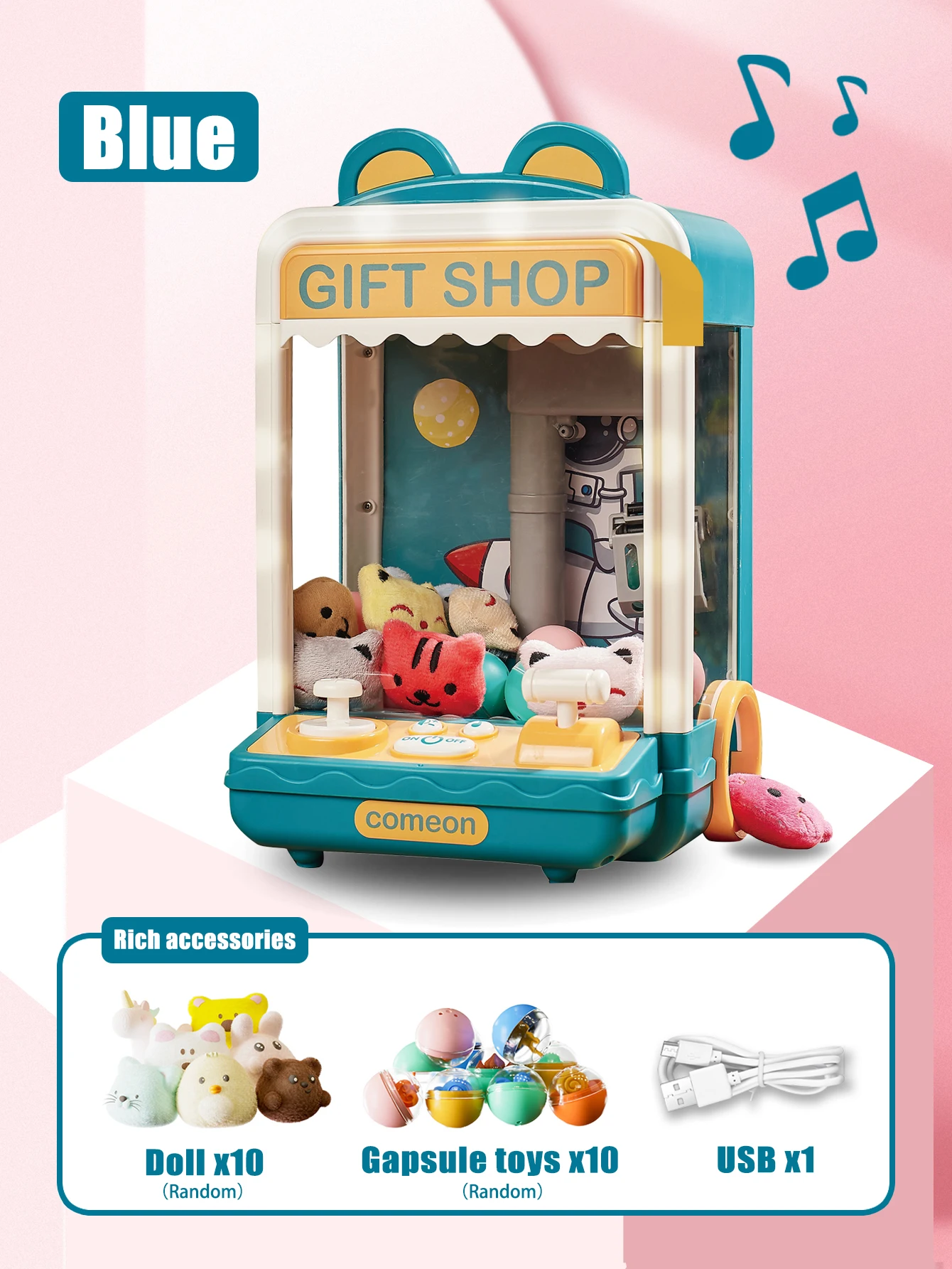 Kids Fun Mini Doll Grabbing Machine Doll Scratching Machine Children\'s Toy Clip Doll Twister Girl Boy Christmas Birthday Gift
