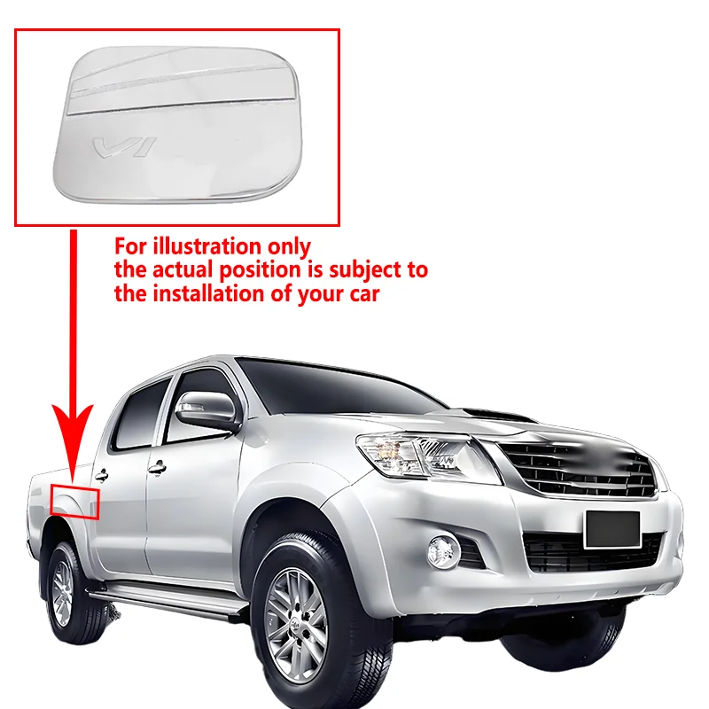 مناسبة ل هايلكس فيجو 2012-2014 Abs البلاستيك غطاء وعاء الباب الداخلي ، غطاء المقبض ، غطاء خزان الوقود الديكور