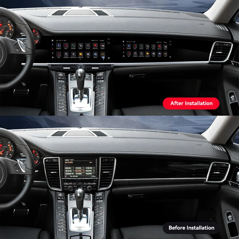 Double 12.3 Screen For Porsche Panamera 2010~2016 Android Auto Multimedia GPS Navigation Car Radio Stereo Receiver DSP Head Unit