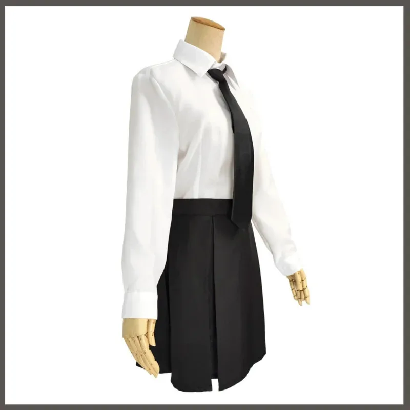 Disfraz de Cosplay de Anime Bungo Stray Dogs Akiko Yosano, uniforme JK, camisa, falda, tocado, peluca, trajes de fiesta de baile enmascarado Sexy para mujer; 3'v,6