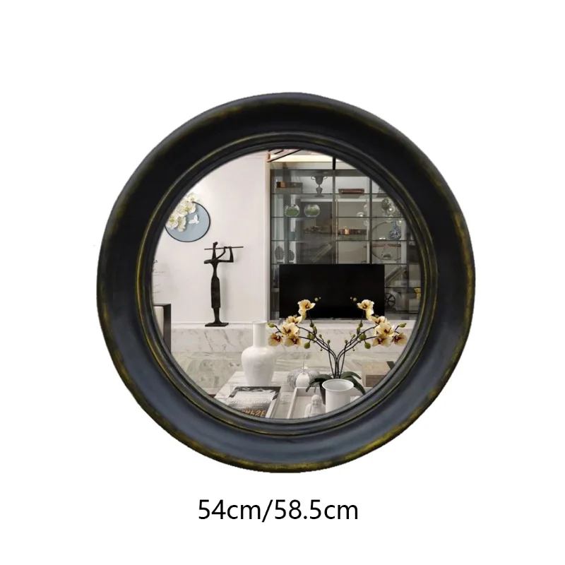 Big Decorative Mirror Wall Aesthetic Bathroom Round Bedroom Decorative Mirror Shower Makeup Espejo Decorativo Room Decor