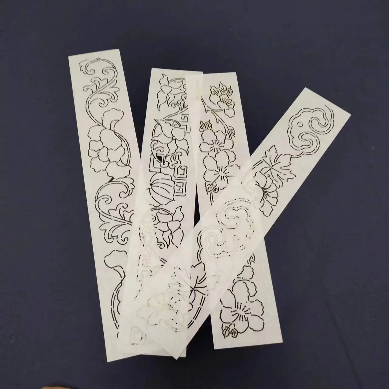 4pcs set flower Embroidery template Embroidery Tool Sashiko Template hat shoes tea seat coaster Template