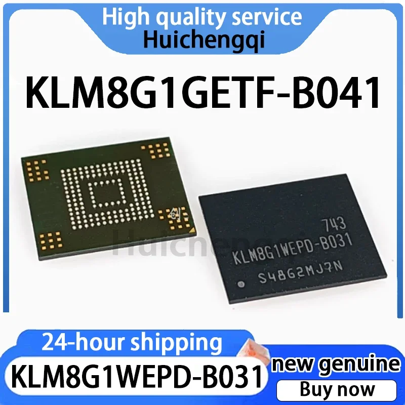 5PCS Genuine KLM8G1GETF-B041 KLM8G1WEPD-B031 BGA-153 EMMC Memory Chip