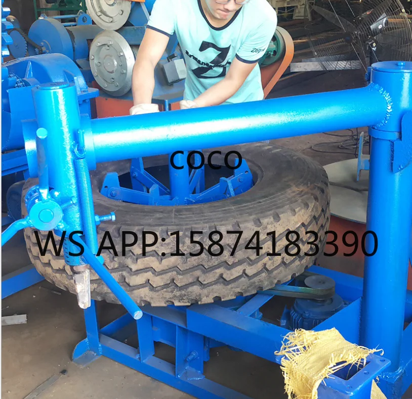 High Efficiency Scrap Tyre Waste Tyre Ring Cutter, Tire Sidewall Cutting Machine