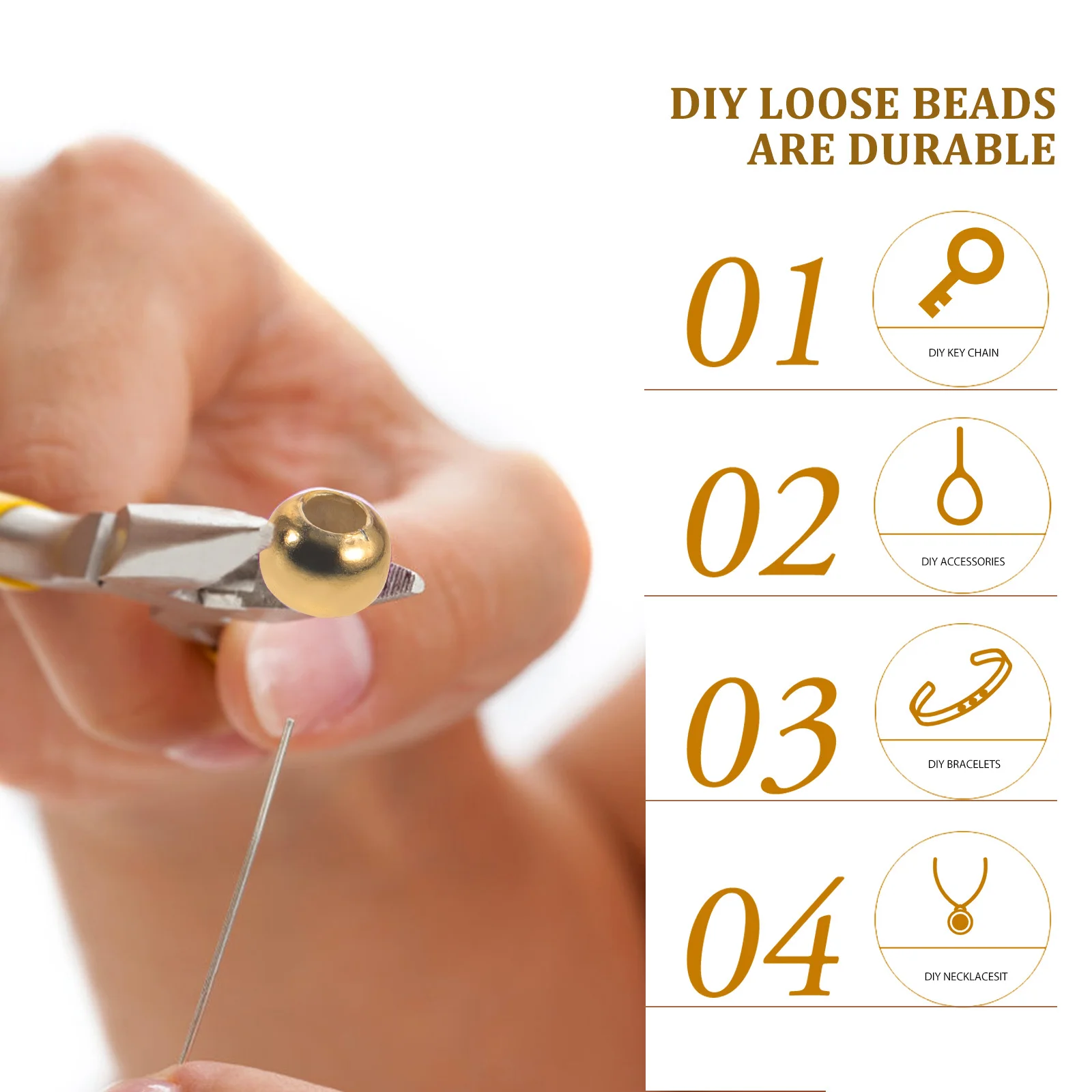 

60 шт. серебряные круглые бусины-разделители, принадлежности для самостоятельного изготовления ювелирных изделий, свободные бусины для браслета, ожерелья, аксессуары для рукоделия