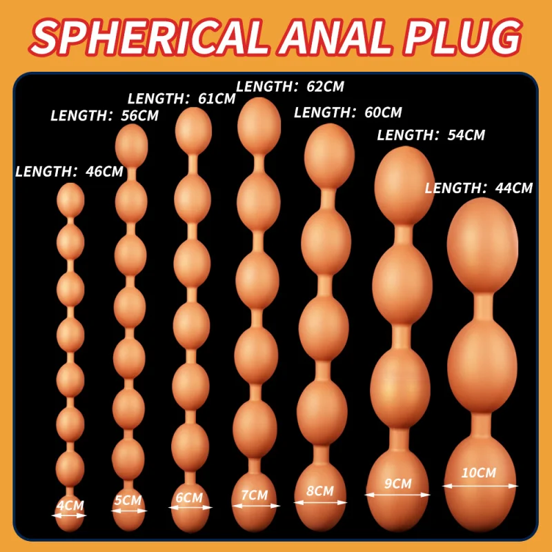 XXXXL Butt Plug Anal Plug Super Huge Anal Beads 10Cm Big Anal Balls Dildos Long Anal Sex Toys For Women Men Lesbian Masturbator