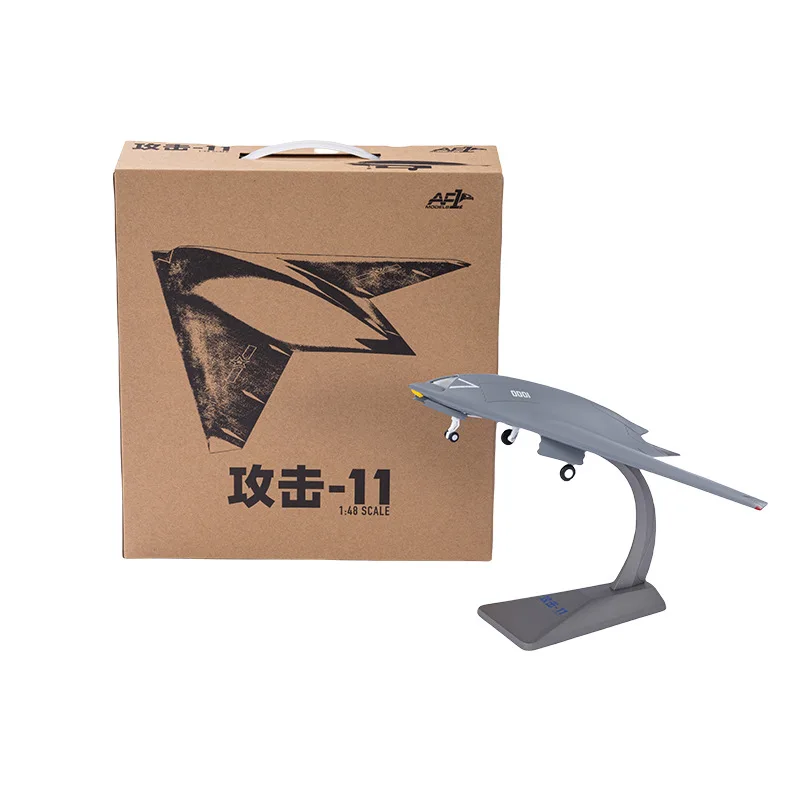1: 48 Attack 11 Fighter Uav Model High Simulation Alloy Foam Model Aviation Military Ornaments Collection Boutique Gift
