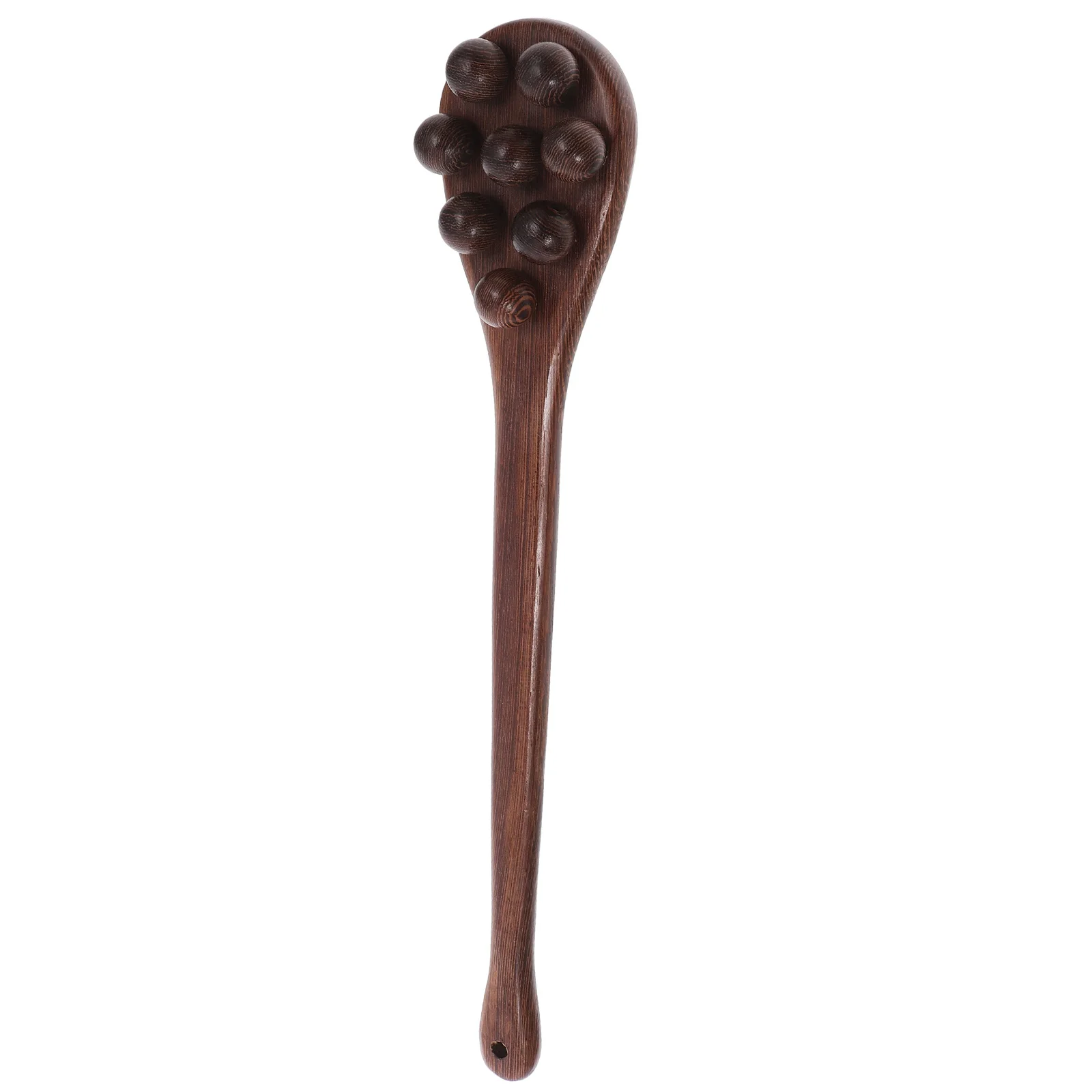 

Wooden Massage Paddle with Eight-Bead Design for Full Body Relaxation Portable Handheld Back Massager for Home Use Relief