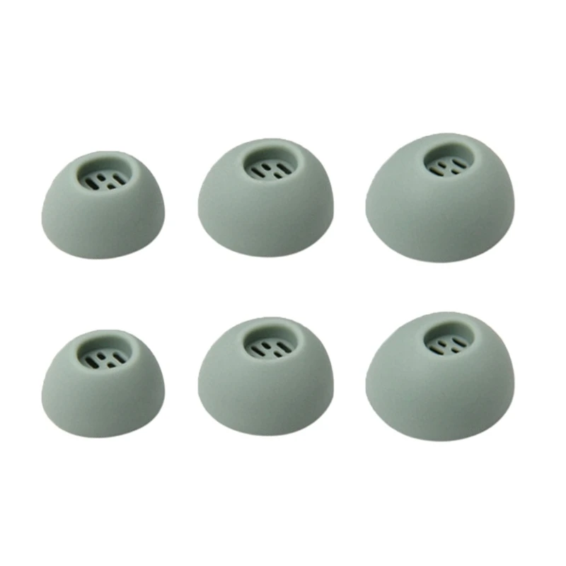 6 Pack Earbud Tips Covers Silicone Earpieces Noise Isolating Long Wear User Friendly Prolonged Use Durability for Buds 3