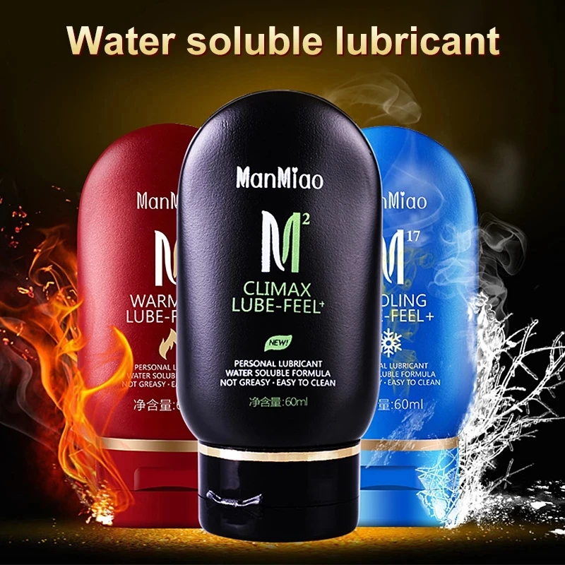 

60ml Warming Cooling Lubricant Silk Sex Lubricants Silky Thick Water-based Sex Oil Vaginal Anal Gel Sex Products for Adults