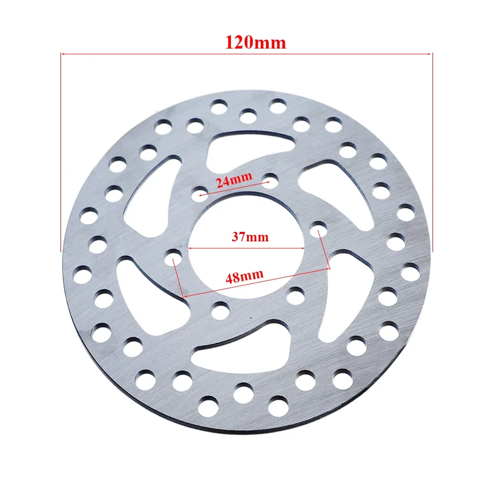 120mm 6 Hole Disc Brake for Electric Scooter Rotor Brake with Screws Stainless Steel Rotor Parts