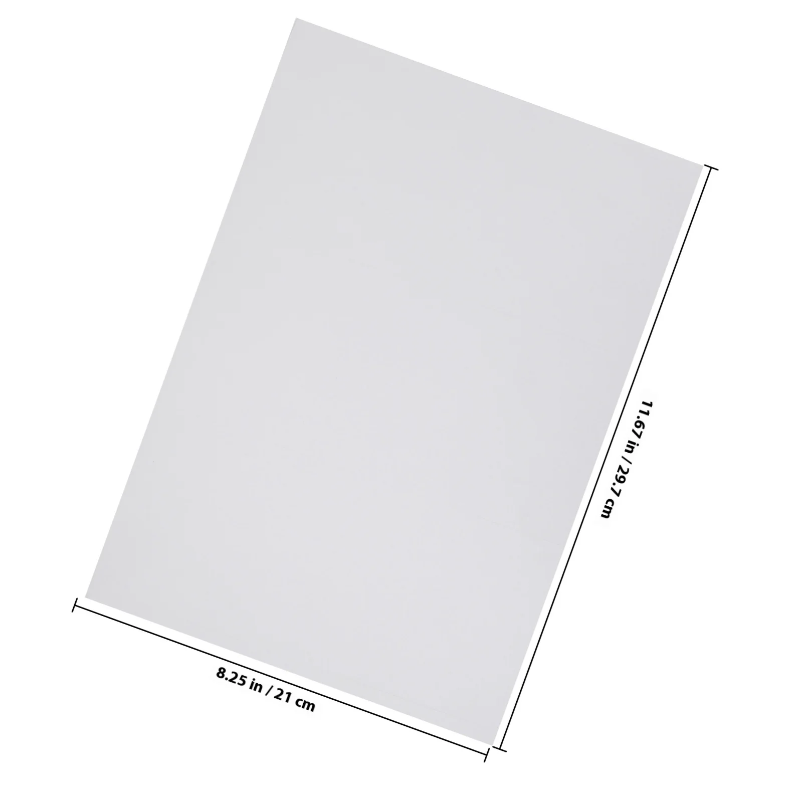 A4 Self-Adhesive Matte Label Paper 100 Sheets Waterresistant Versatile Printing Easy Application Full Sheet Stickers