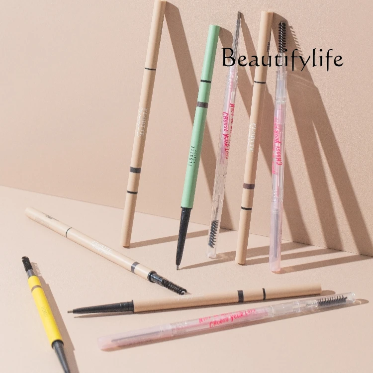 Eyebrow pencil natural waterproof novice fine eyebrow pencil natural three-dimensional easy to color natural three-dimensional