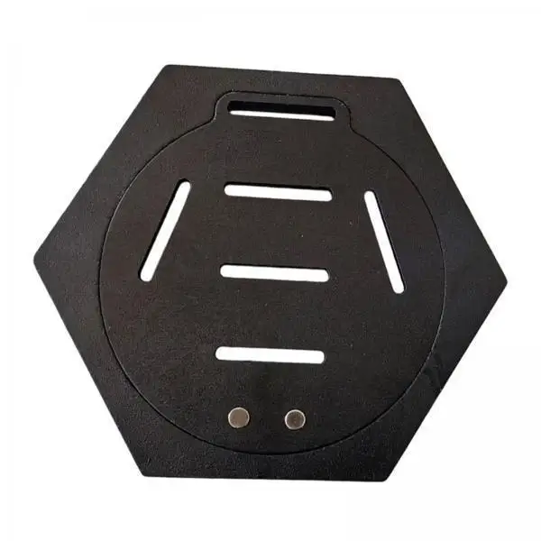 Modern Hexagonal Wooden Medal Rack Wall Mounted Display Stand Award Holder for Wrestling Hockey and Bar Accessories