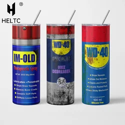 Dirty Pattern Thermos Cup 20oz Insulated Stainless Steel Tumbler With Lid Engine Oil Filter Thermos Cup,Vintage Water Bottle