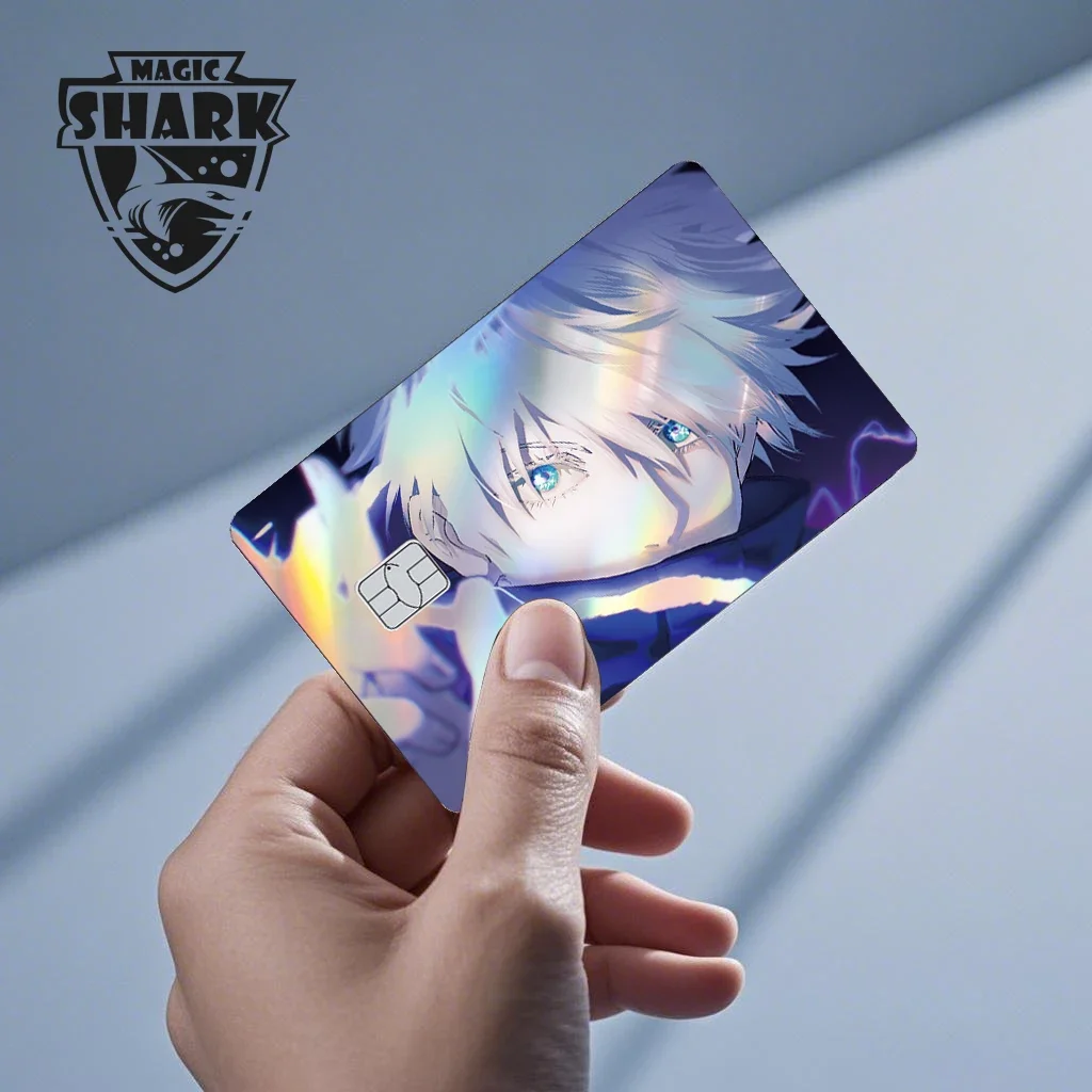 Magic Shark Mcloving Spider Anime Shinny Laser Holographic Matte Skin Film Aufkleber für Debit Bank Kreditkarte – Detail 2