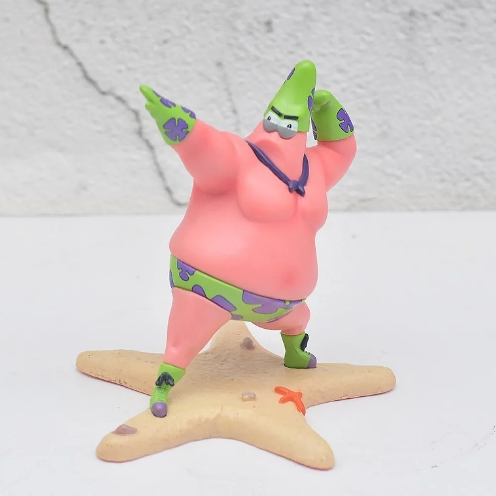 Bob Esponja SquarePants, Pastel Muscular, Estrella Grande, Helado, Disfraz de Superman, Mockerio, Hecho A Mano, Modelo, Muñeca, Regalo