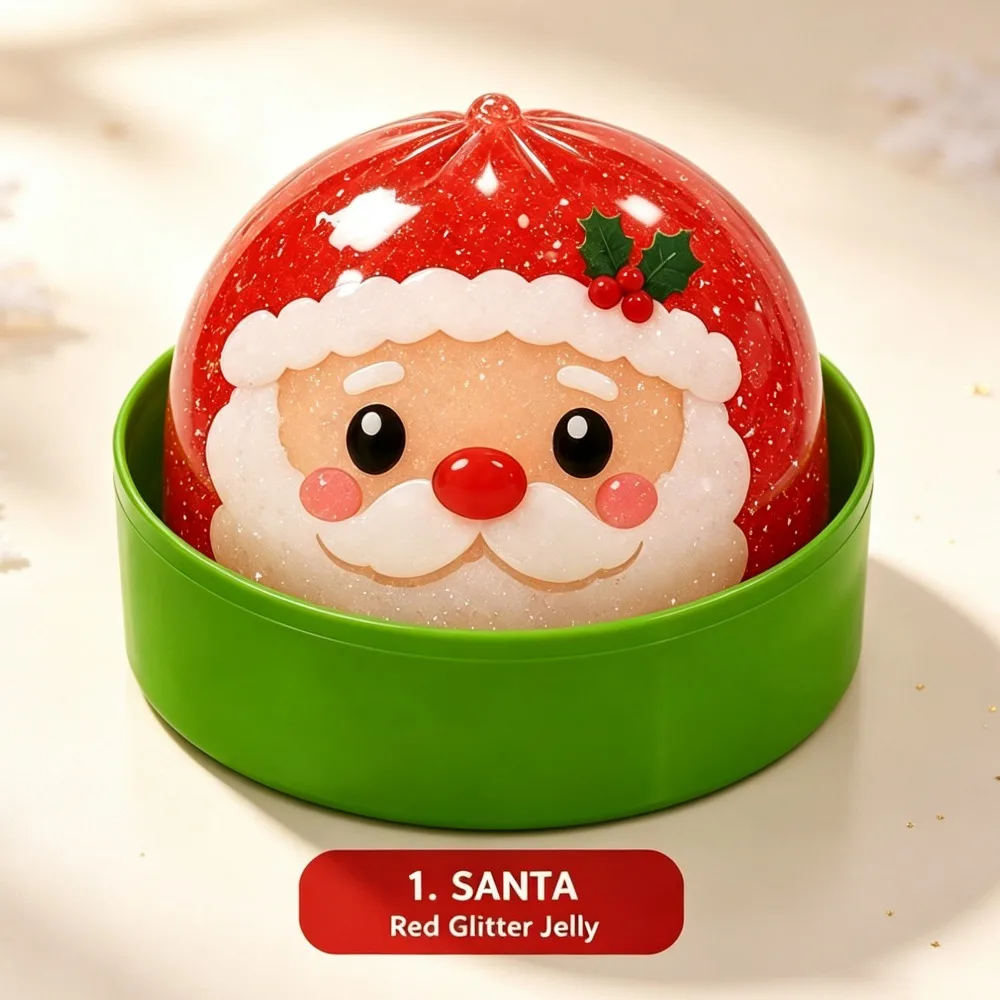 Niedliches Weihnachts-Bun-Squeeze-Stressabbau-Spielzeug, Quetschbares Bun-Spielzeug zum Stressabbau, Büro-Greifspielzeug, Geschenk, Schreibtischdekoration – Detail 18