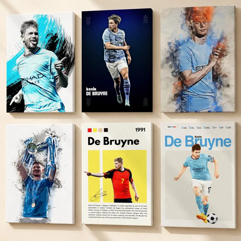 Athlete K-Kevin De Bruyne Framed Wall Painting Canvas Poster Wooden Stretcher Frame Inner Frame Kit for Wall Art Painting