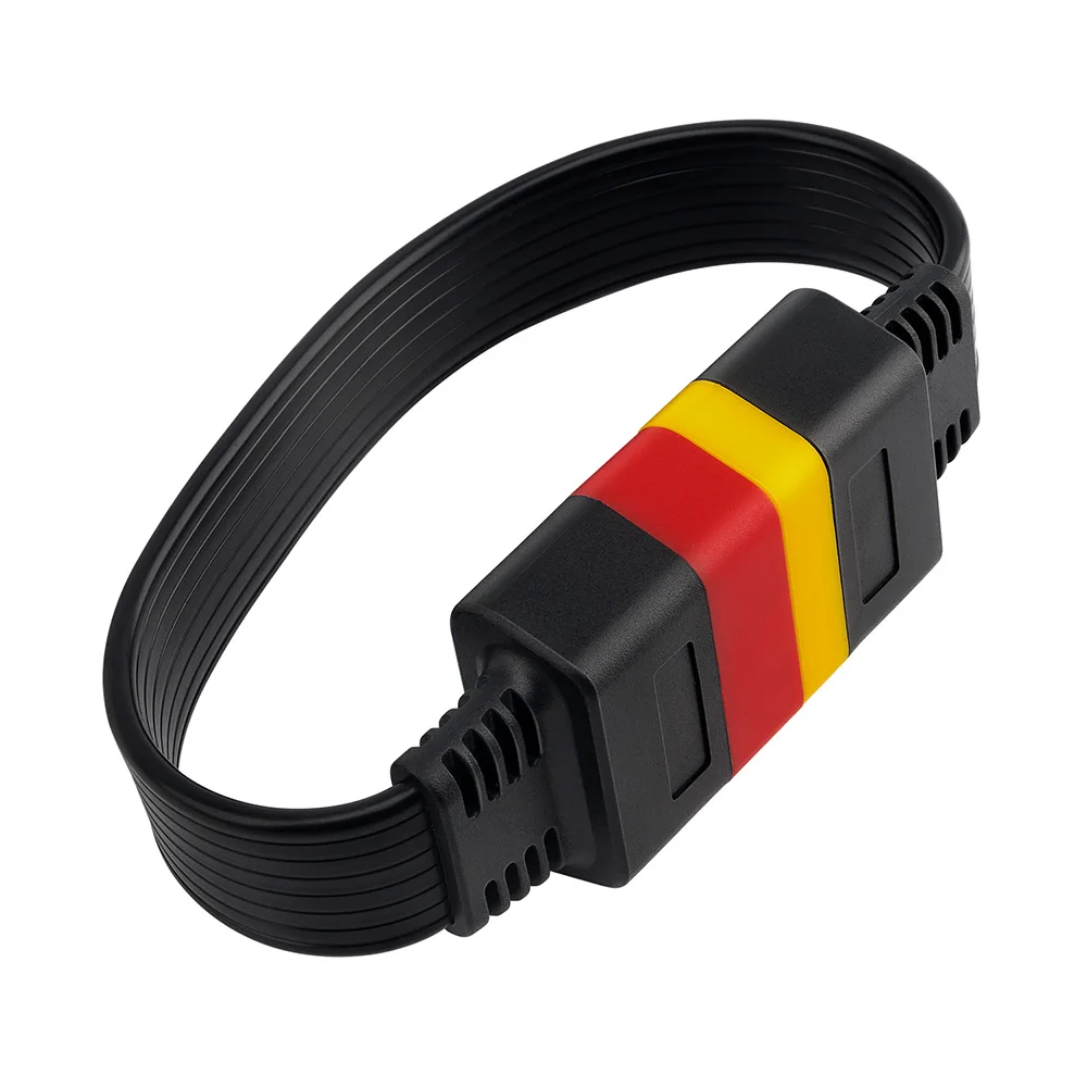 60cm OBDII Extension Cable 16 Pin Male To Female OBD2 Connector For Launch X431V DBSCAR/DBSCAR5 GOLO Thinkdiag Easydiag ELM327