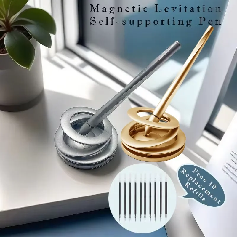 multifunctional-silver-gold-black-three-color-creative-magnetic-levitation-pen-for-work-stress-relief-home-decoration-gifts