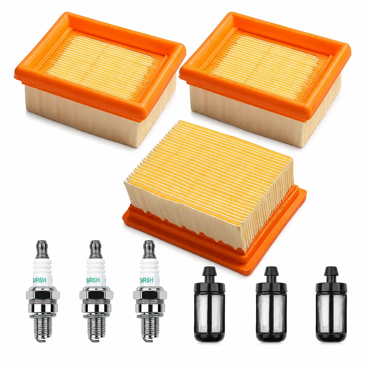 Fuel Filter Spark Plug for Stihl BR800 BR800X BR800C Magnum, 0000 350 3518, 0000 400 7011, 3 Pack Backpack Blower Tune Up Kit
