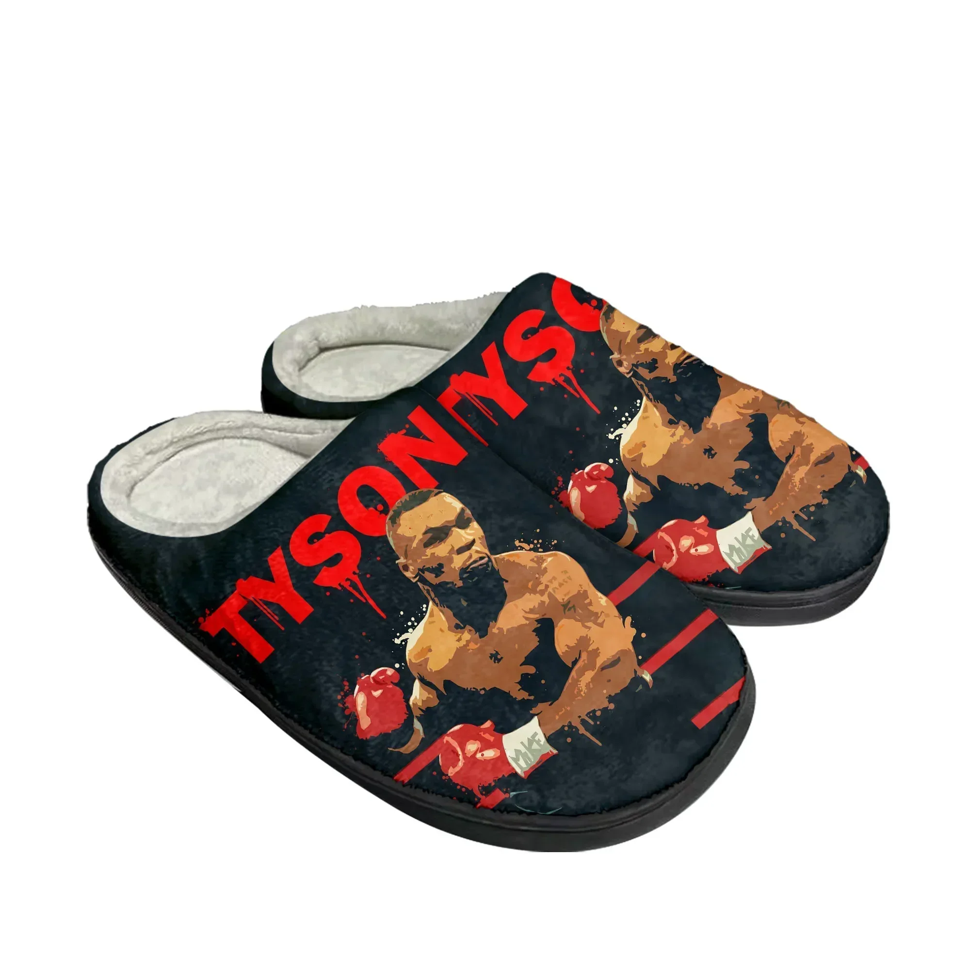 I-Iron M-ike T-Tyson B-Boxing C-Champion Home Cotton Slippers Mens Womens Plush Bedroom Keep Warm Shoes Indoor Customized Shoe