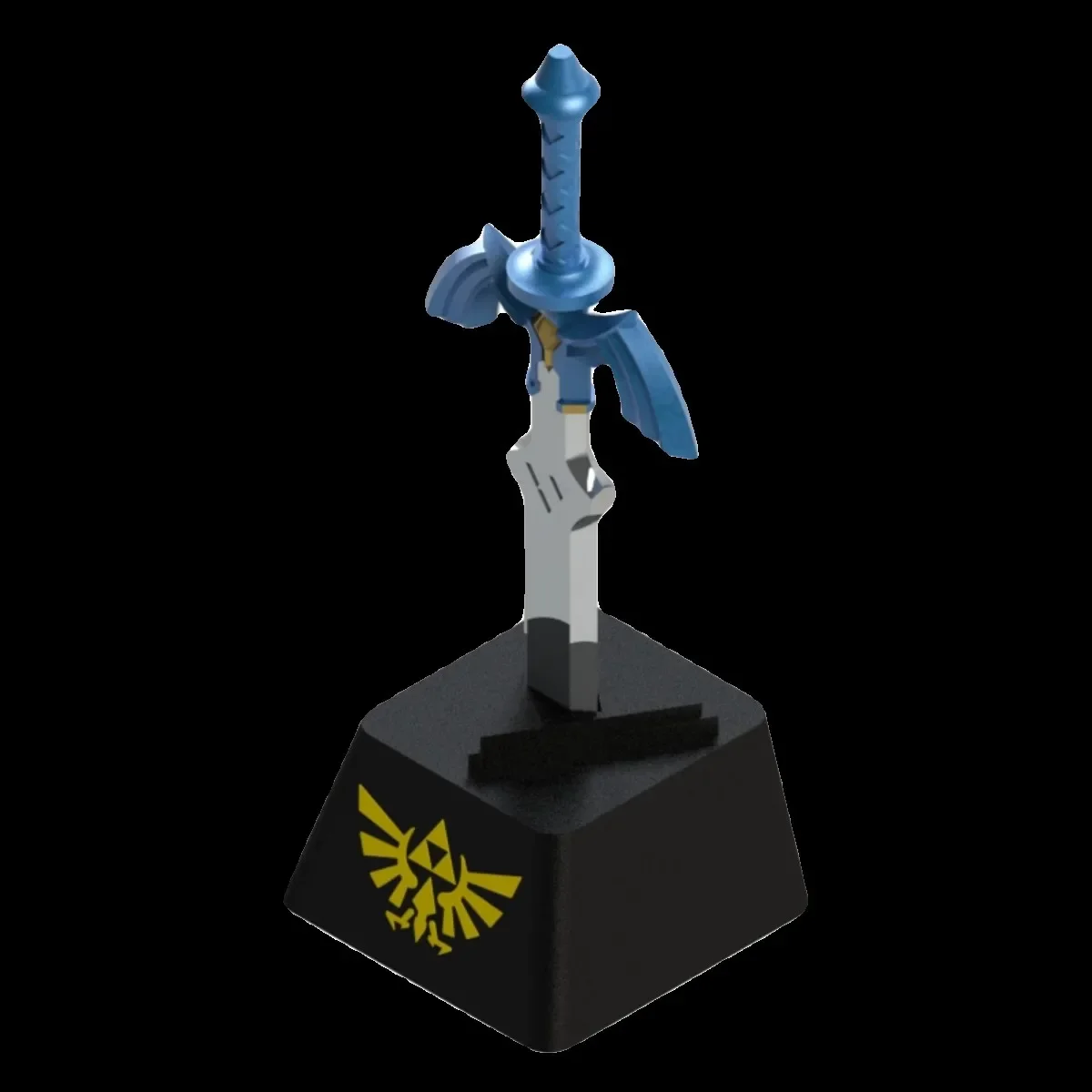 Keystone Artisan Keycap for MX Switch Mechanical Keyboard 1 Piece Master Sword Artwork Zinc Aluminum Alloy Metal Game PC