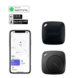 1 Pack Bluetooth Luggage Tracker with Find My APP (iOS Only) Air Smart Tag GPS Tracker Tag for Locator Key Finder