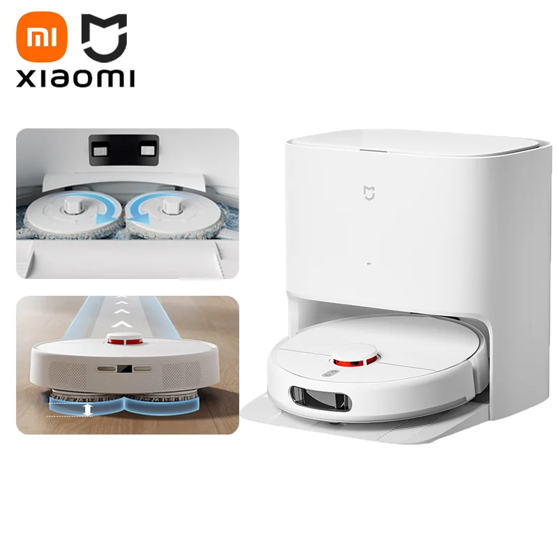 XIAOMI MIJIA Self Cleaning Robot Vacuum Cleaner 2 C101 Sweeping Robot Smart Sweeping Rotary Scrubbing 5000PA Cyclone Suction